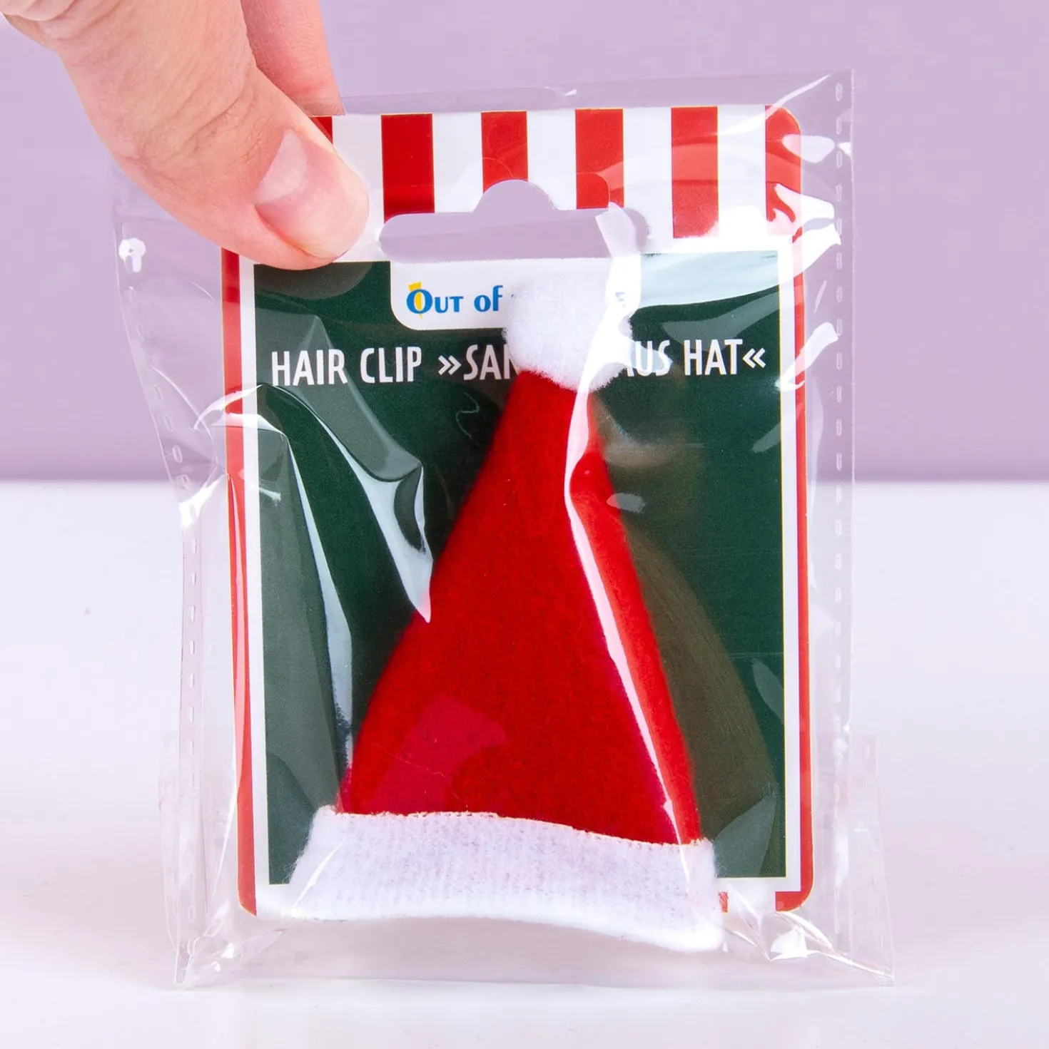 Kerstmuts haarclip