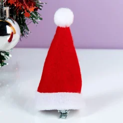 Kerstmuts haarclip met ledverlichting