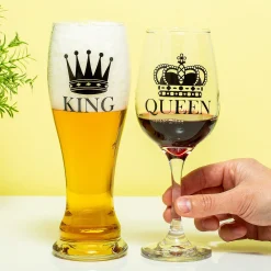 King & Queen glazenset