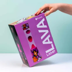 Lavalamp bloemen met roze lava