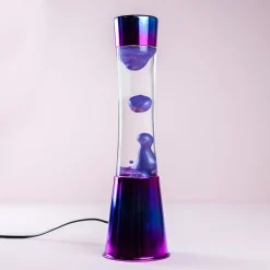 Lavalamp iriserend met metallic paarse lava