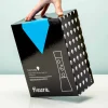 Lavalamp wit met blauwe vloeistof en mint lava