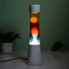 Lavalamp wit met drie kleuren vloeistof