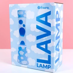 Lavalamp wolken met blauwe lava