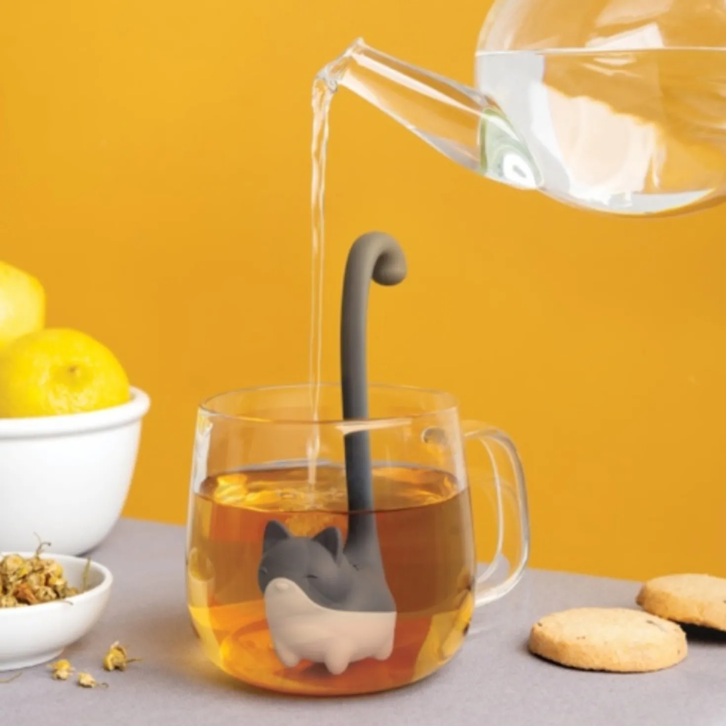 Louie kat tea infuser