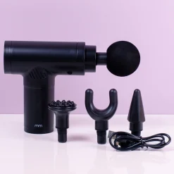 Massage gun met opzetstukken