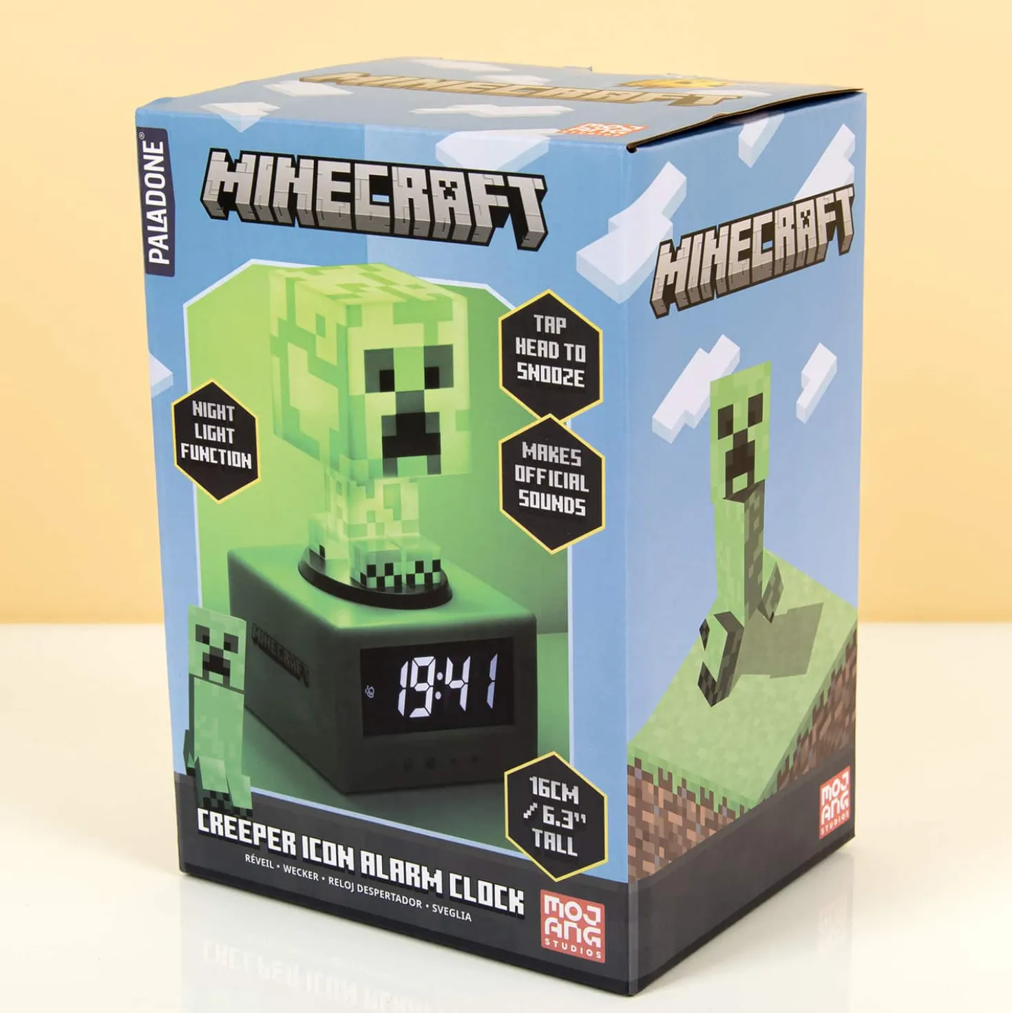 Minecraft Creeper wekker met nachtlampje