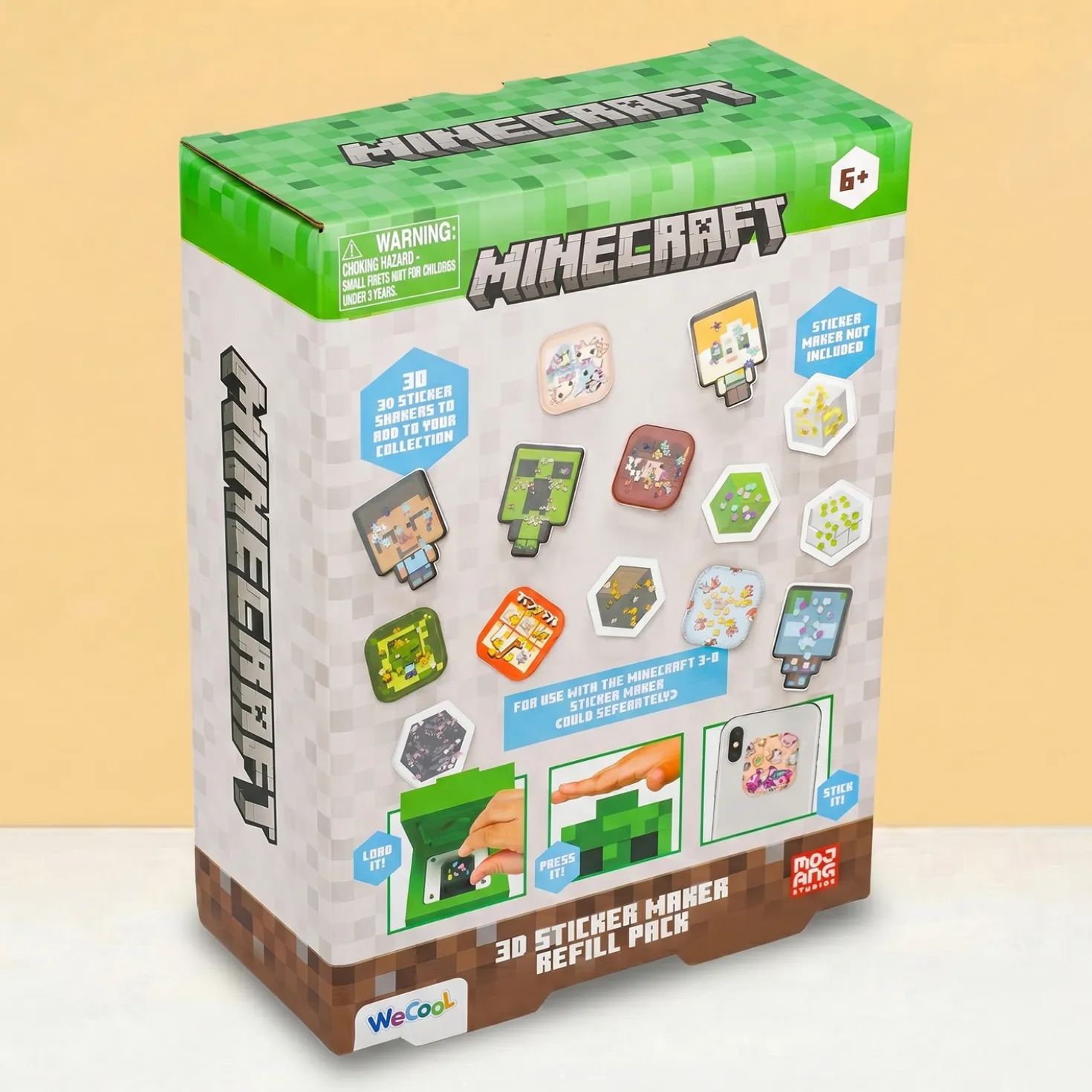 Minecraft 3D sticker maker navulset