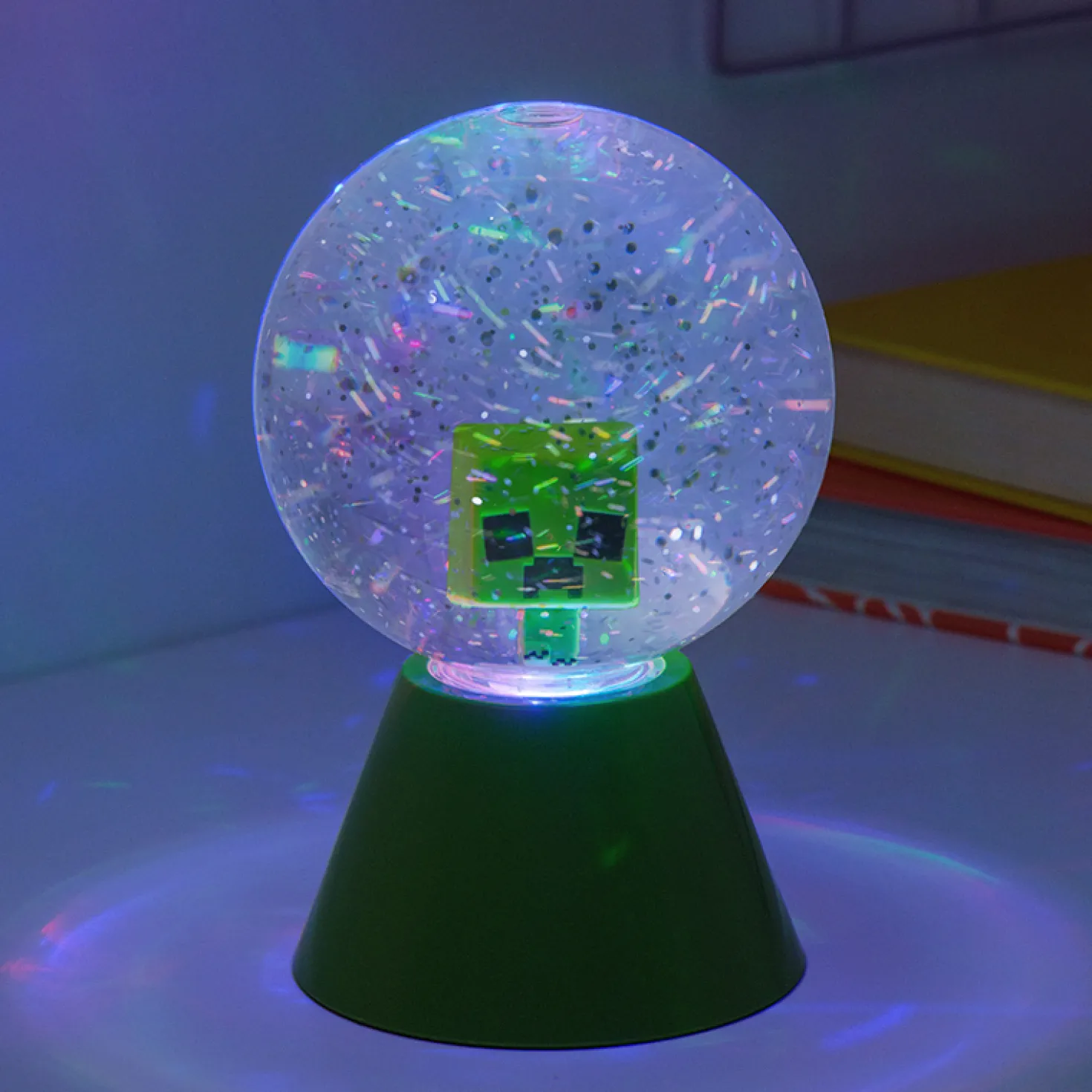 Minecraft LED glitter bal