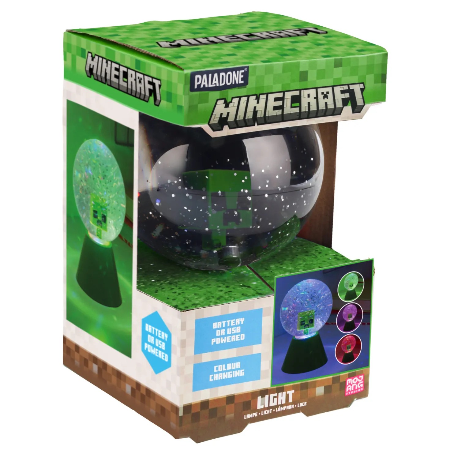 Minecraft LED glitter bal