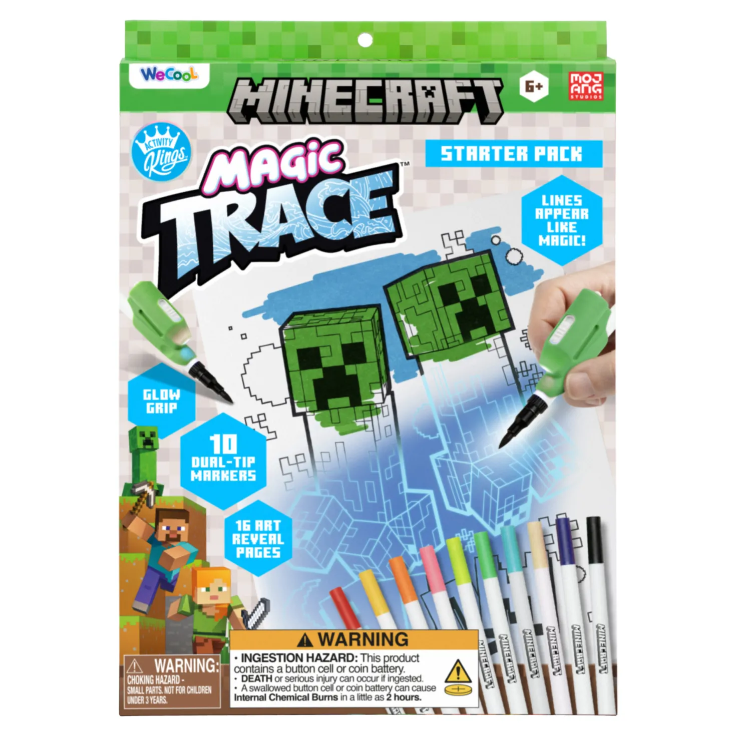 Minecraft Magische overtrek tekenset