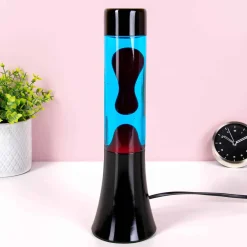 Mini lavalamp blauw en rood