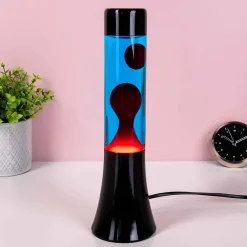 Mini lavalamp blauw en rood