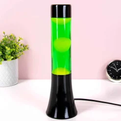 Mini lavalamp groen en geel
