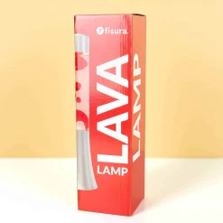 Mini lavalamp transparant en rood