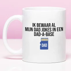 Mok Dad jokes in een DAD-A-BASE