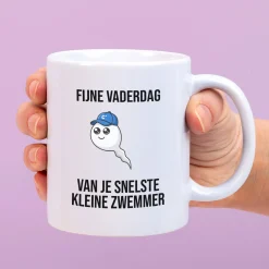 Mok Fijne Vaderdag kleine zwemmer
