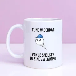 Mok Fijne Vaderdag kleine zwemmer