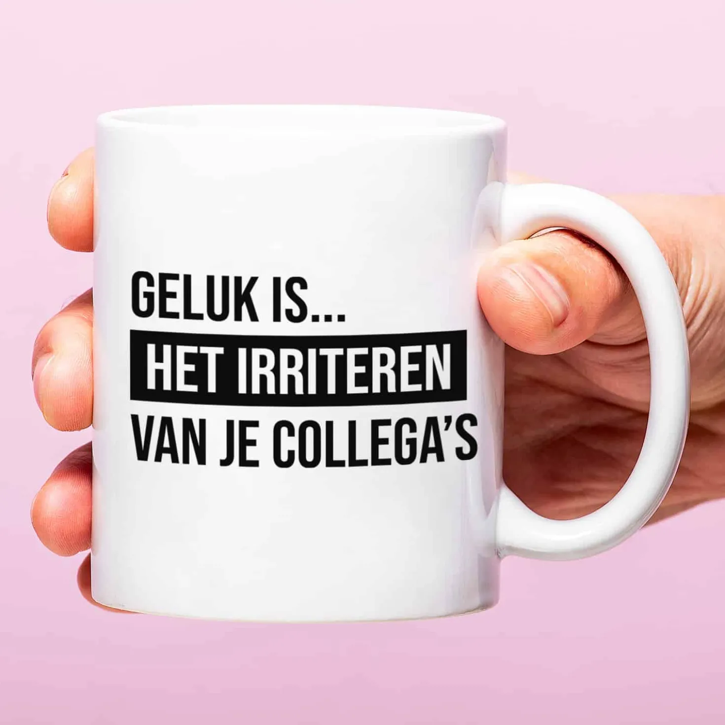 Mok Geluk is het irriteren van je collega’s