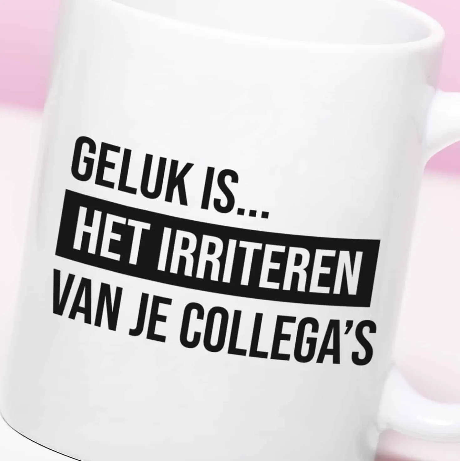 Mok Geluk is het irriteren van je collega’s