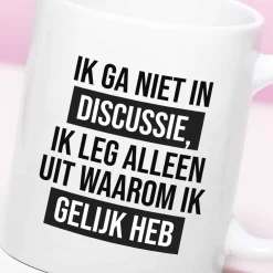 Mok Ik ga niet in discussie