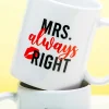 Mok Mr Right & Mrs Always Right (set van 2)