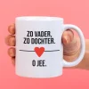 Mok Zo vader, zo dochter