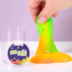 Neon regenboog slijm