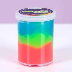 Neon regenboog slijm