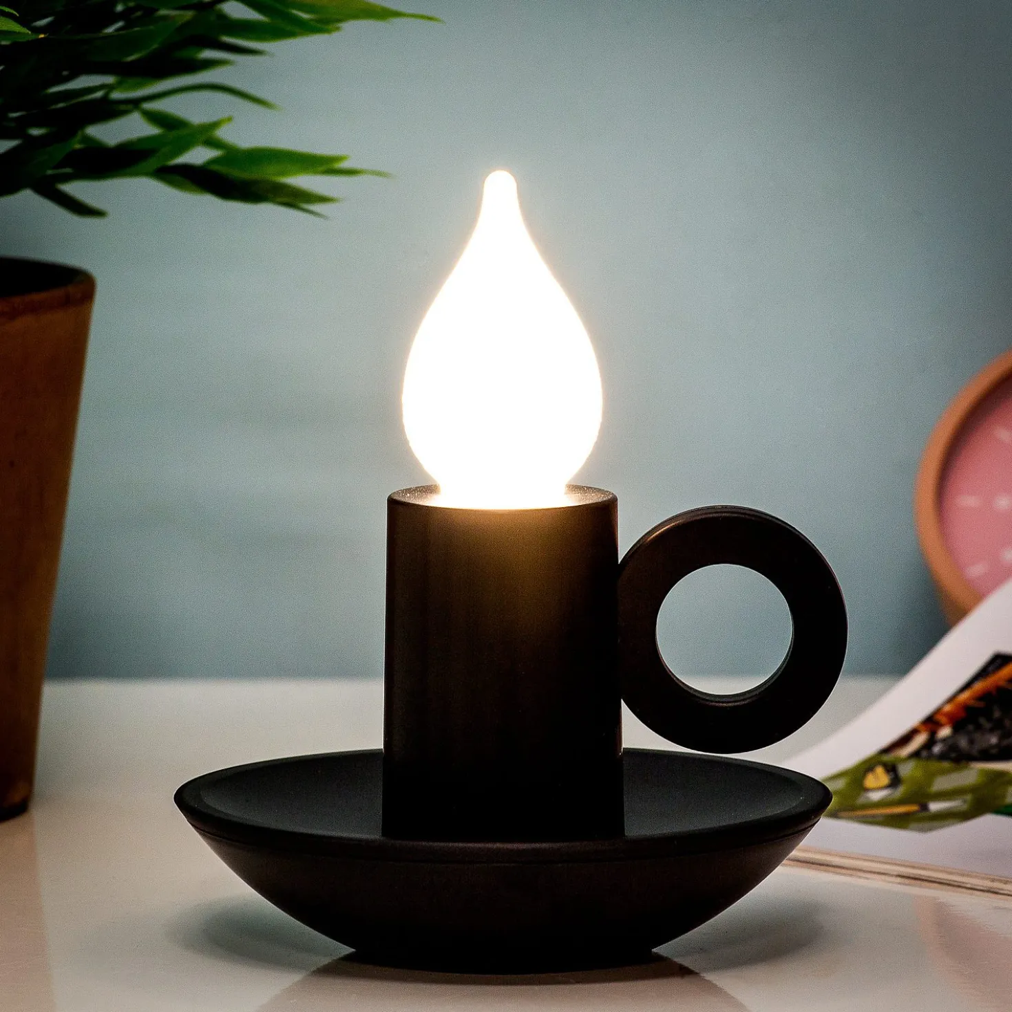 Oplaadbaar kandelaar lampje