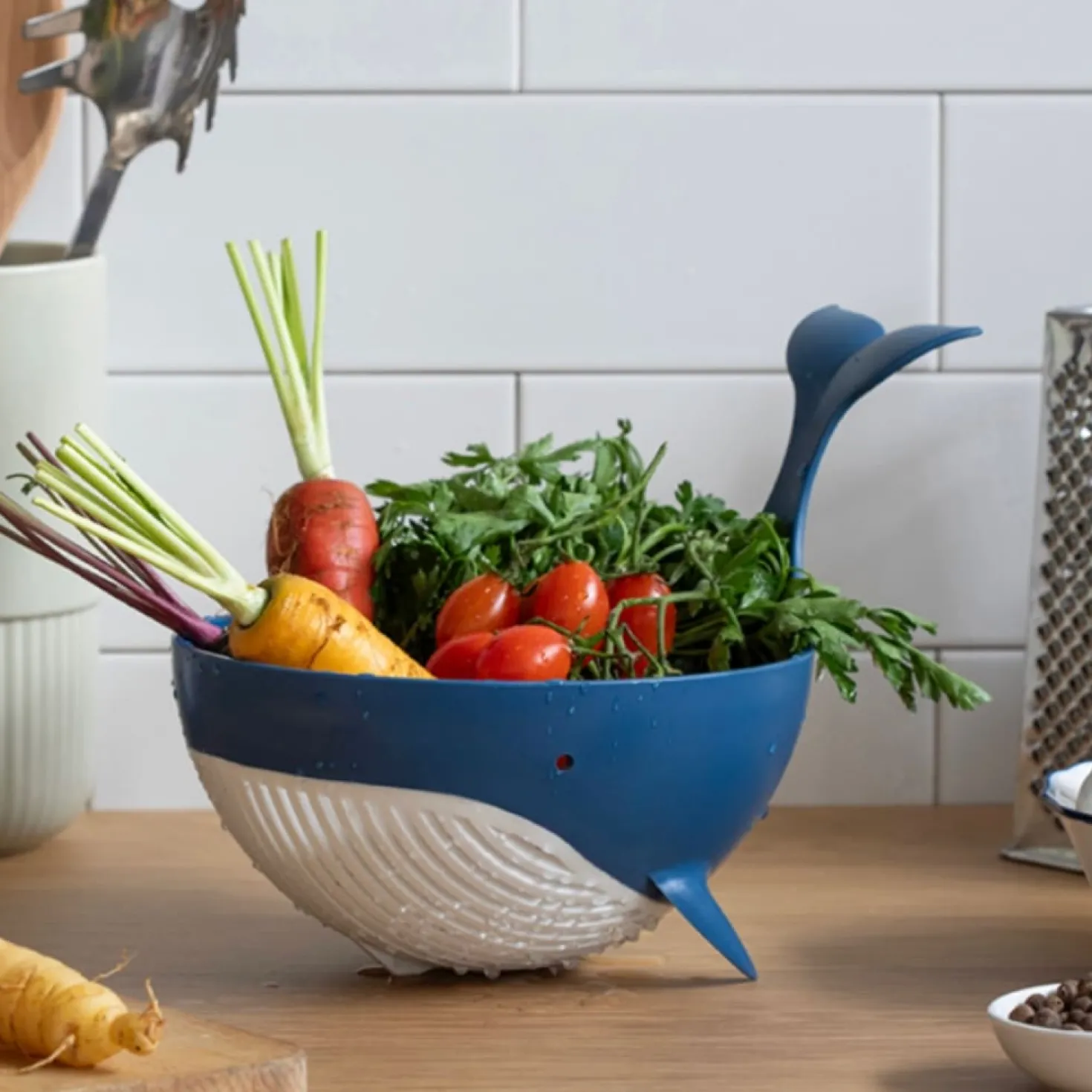Pastail walvis vergiet