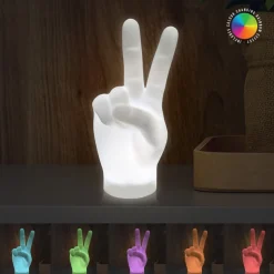Peace handteken lamp
