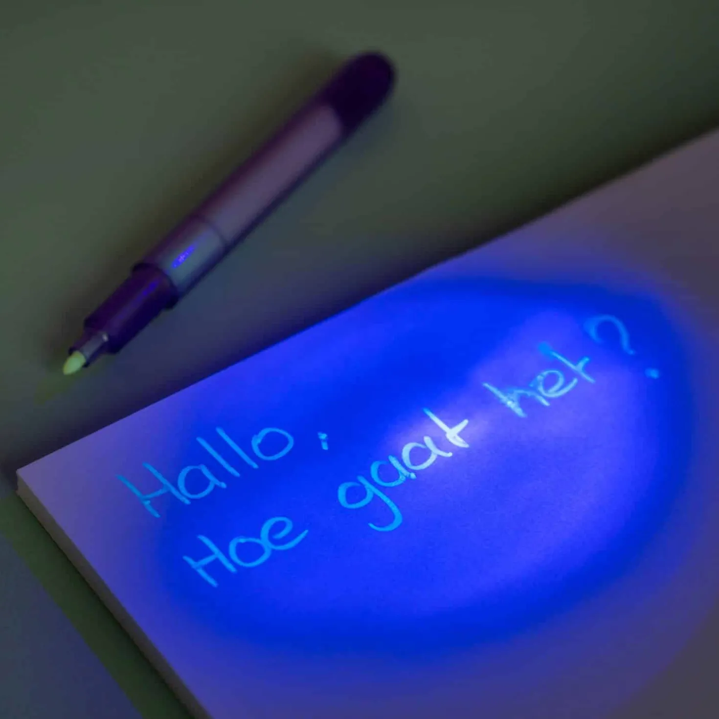 Pen met onzichtbare inkt