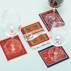 Perzisch tapijt onderzetters (set van 4)