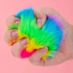 Pluche regenboog stressbal