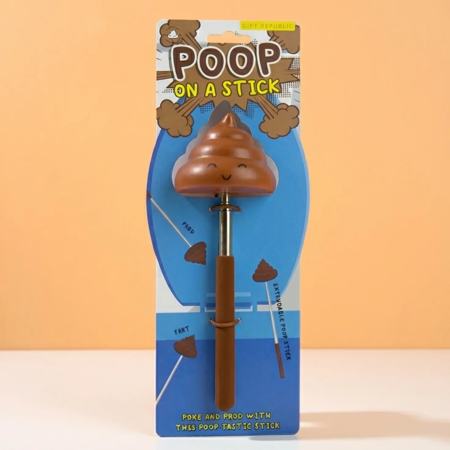 Poep op een stokje
