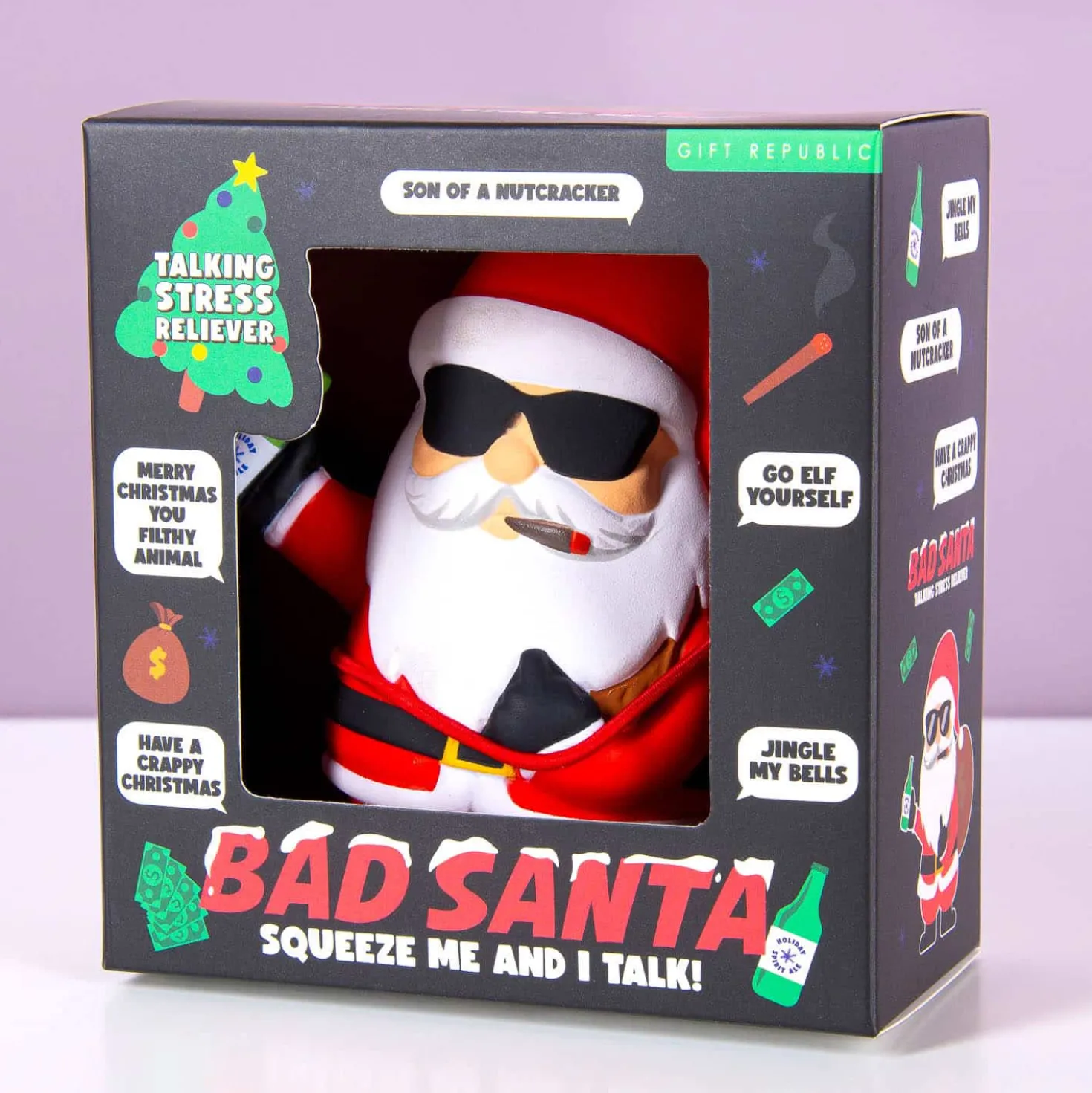 Pratende kerstman stressbal