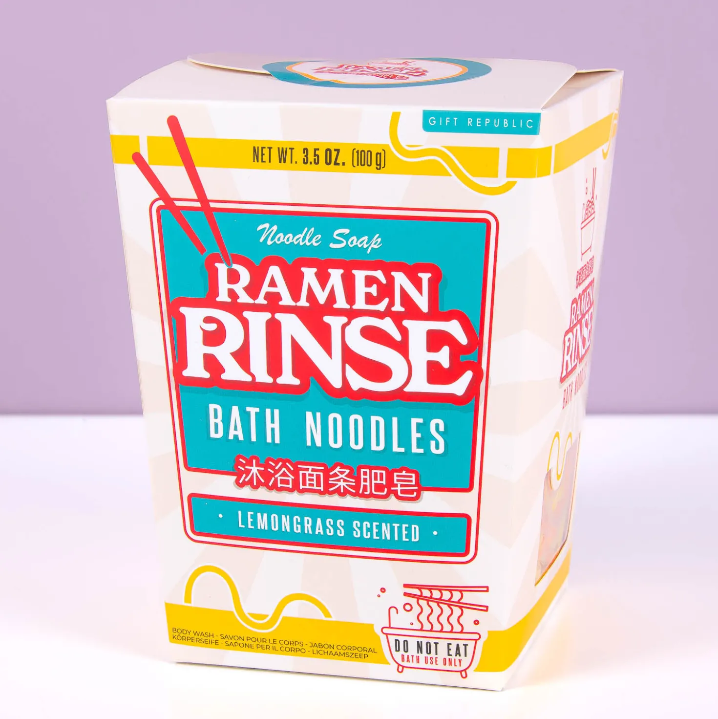 Ramen zeepnoedels voor in bad