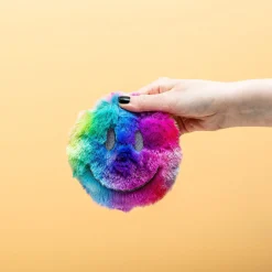 Regenboog smiley warmtekussen