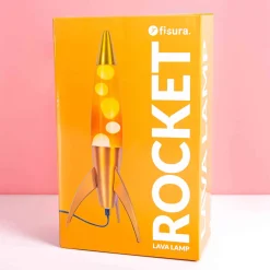 Rocket lavalamp oranje geel gradient