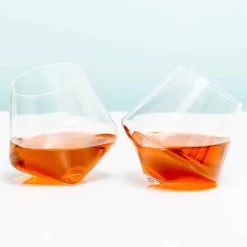 Rollende whiskeyglazen (set van 2)