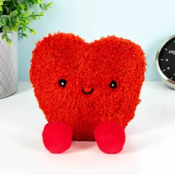 Rood hart warmtekussen