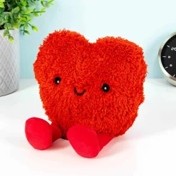 Rood hart warmtekussen