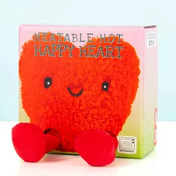 Rood hart warmtekussen