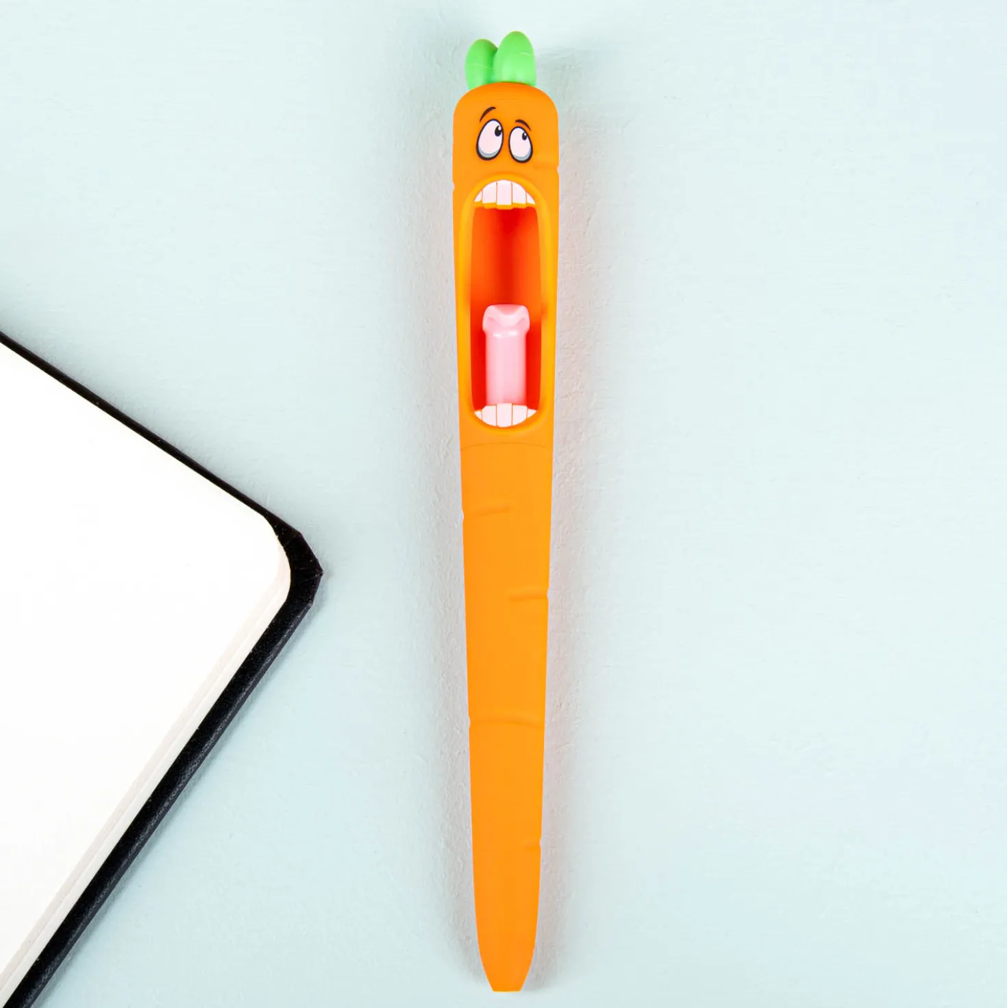 Schreeuwende wortel pen