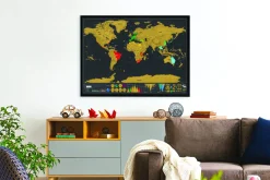 Scratch Map Deluxe Editie kraswereldkaart