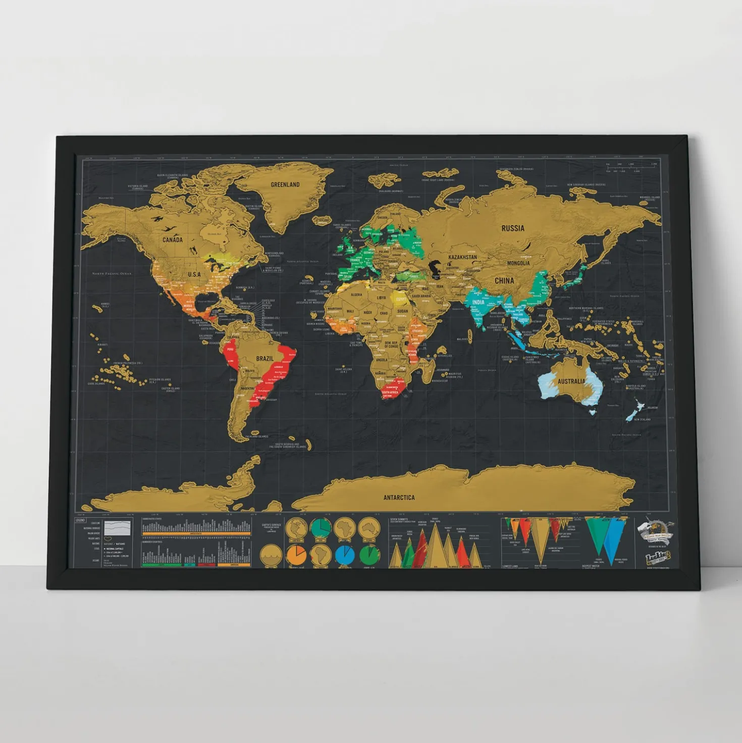 Scratch Map Deluxe reiseditie kraswereldkaart