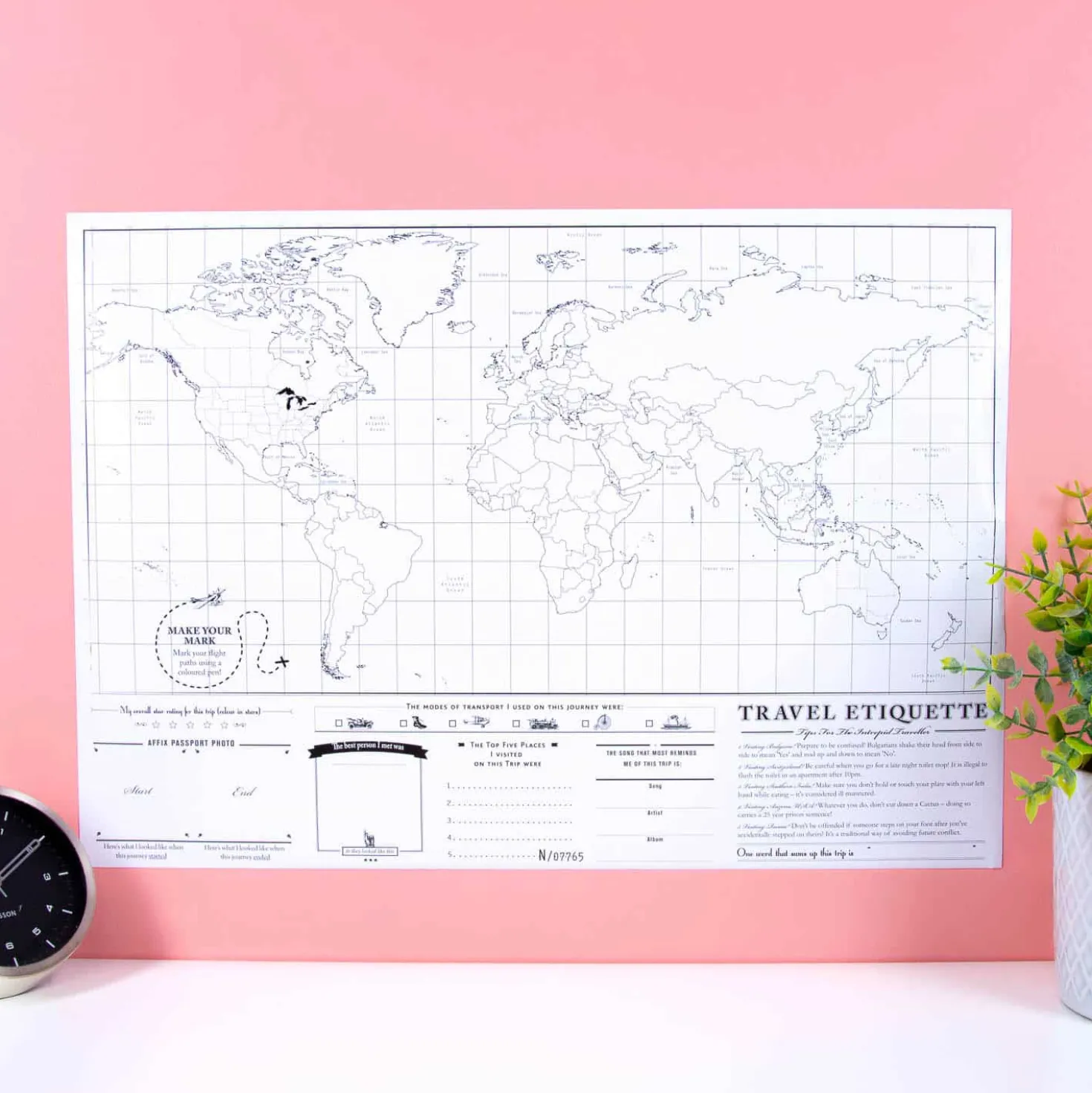 Scratch Map reiseditie kraswereldkaart