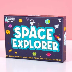 Space Explorer triviakaarten voor kids