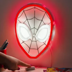 Spiderman masker neon muurlamp